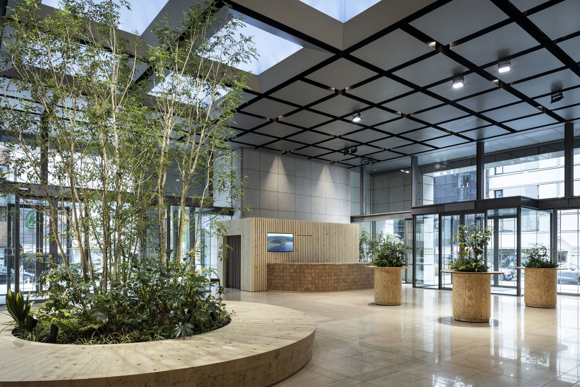Oji Holdings Head Office 1F Entrance Renewal